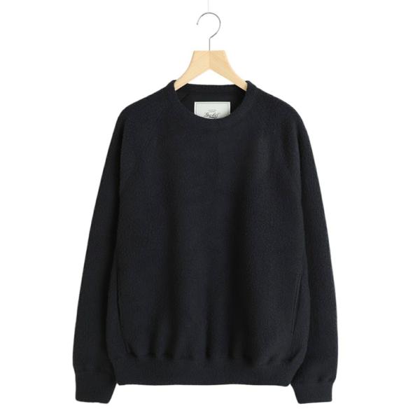 WASHABLE WOOL SUPER140’s RAGLAN クルーネック GOLD 東洋エンタープライズ / ゴールド ： WOOL SUPER140's FLEECE