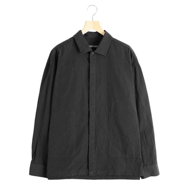 新品未使用　タグ付き　CASEY CASEY DOUBLE DYED SHIRT CASEY CASEY | DOUBLE DYED BIG RACCOURCIE SHIRT - LCOT（azur
