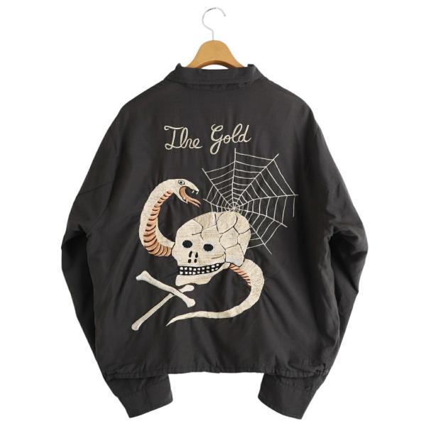 GOLD / ゴールド ： SKULL JACKET AGED MODEL 25B-GL15727 : ARKnets