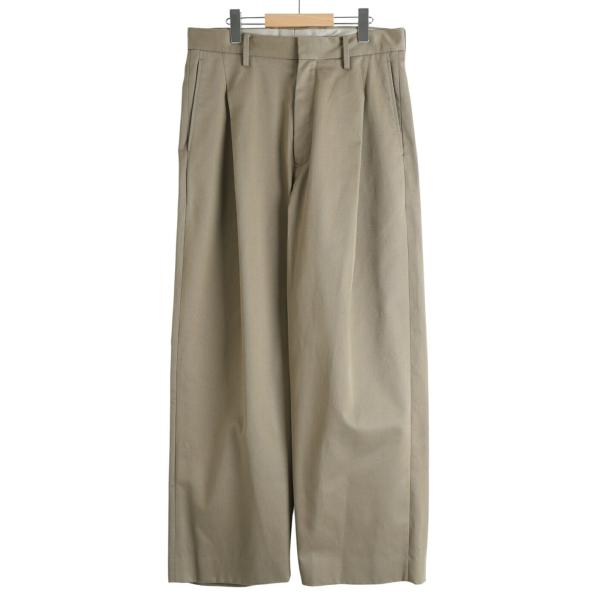 URU（ウル） 【20%OFF】URU / ウル ： ORGANIC COTTON CHINO - 1 TUCK