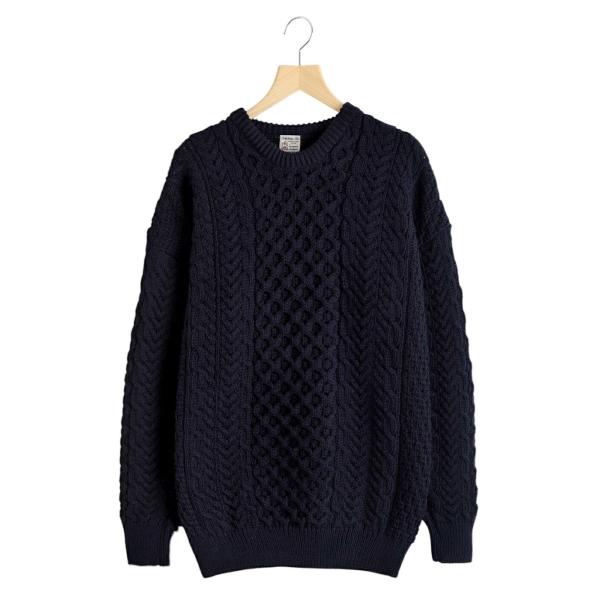 INVERALLAN（インバーアラン） ： Crew Neck Traditional Aran Sweater
