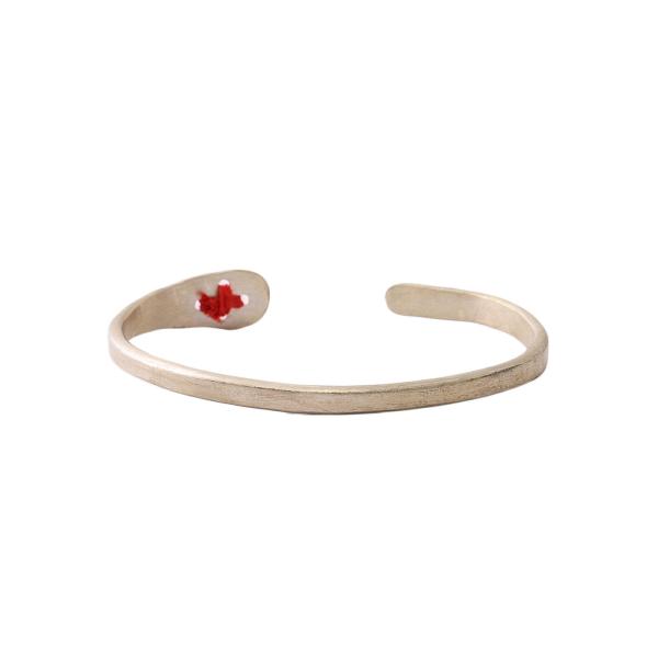 エムエークロス　ブレスレット m.a+ / エムエークロス ： stitched cross silver bangle AB11