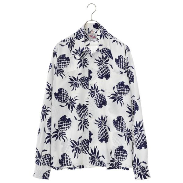 【美品】DUKE KAHANAMOKU デュークカハナモク パイナップル L表記 DUKE KAHANAMOKU DUKE KAHANAMOKU / デューク カハナモク ： L/S RAYON