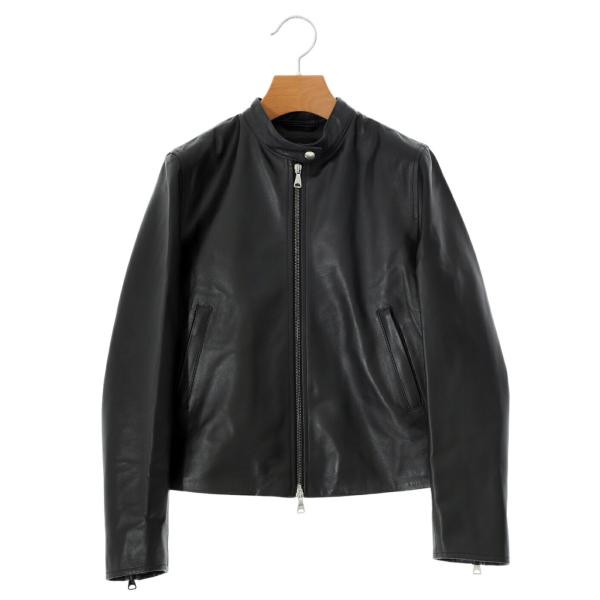 EMMETI FAI ナッパ シングル ライダースブルゾン 38 レディース EMMETI（エンメティ） ： 【レディース】FAI NAPPA SILK ： fai-n-s
