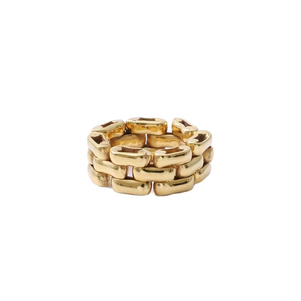 LAVER（ラバー） ： 3 LINK RING - GOLD - ： LAVER-NO-17-GOLD