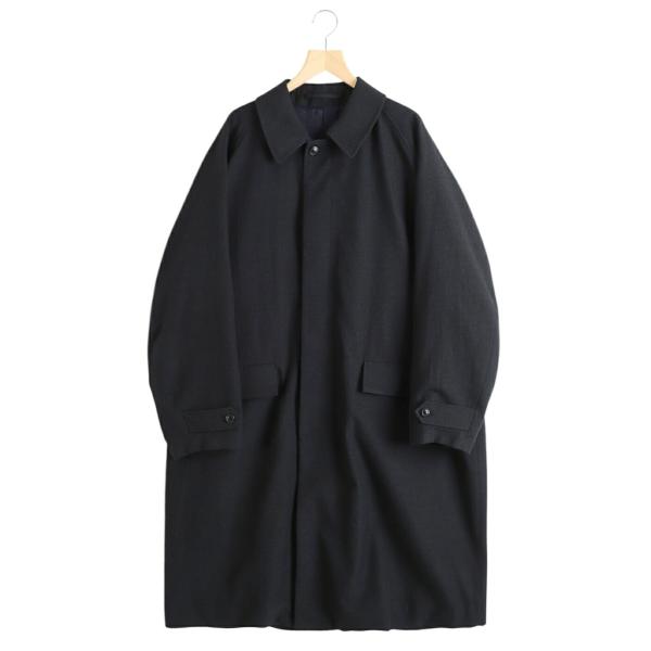 marka（マーカ） ： RAGLAN SLEEVE COAT -TUMBLED WOOL SERGE- / 全2色