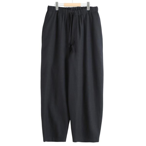 marka（マーカ） ： COCOON WIDE EASY PANTS -TUMBLED WOOL SERGE