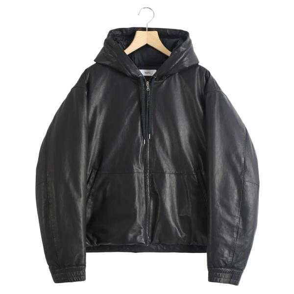 marka（マーカ） ： PUFFED LEATHER PARKA -SHEEP LEATHER