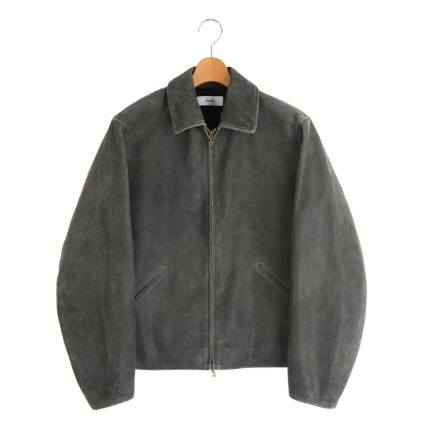 ジャケット・アウター marka LEATHER SPORTS JACKETCRACKED GOAT marka Leather Sports Jacket Cracked Goat Leather Dark Brown