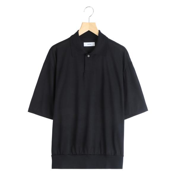 【新品未使用品】marka 26SS ワンボタンポロTシャツ サイズ2 黒 marka（マーカ） ： ONE BUTTON POLO TEE S/S -SUPER 120s WASHABLE