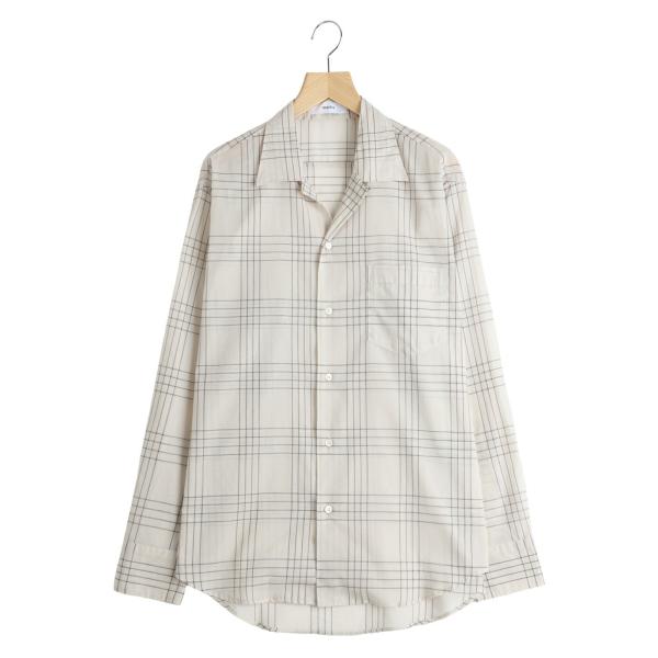 marka / マーカ ： OPEN COLLAR L/S SHIRT -60/1 ORGANIC COTTON HIGH TWISTED LOAN- / 全2色 ： M26A18SH01C