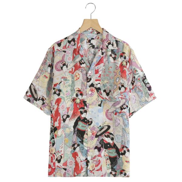 NIPOALOHA（ニポアロハ） ： SILK CUPRO SHORT SLEEVE ALOHA SHIRT