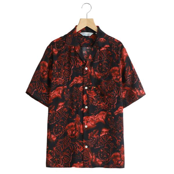 NIPOALOHA（ニポアロハ） ： SILK CUPRO SHORT SLEEVE ALOHA SHIRT