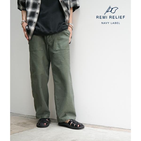 レミレリーフ　ネイビーレーベル　ベイカーパンツ　サイズM ミリタリーパンツ ベイカーパンツ | REMI RELIEF NAVY LABEL(レミレリーフ