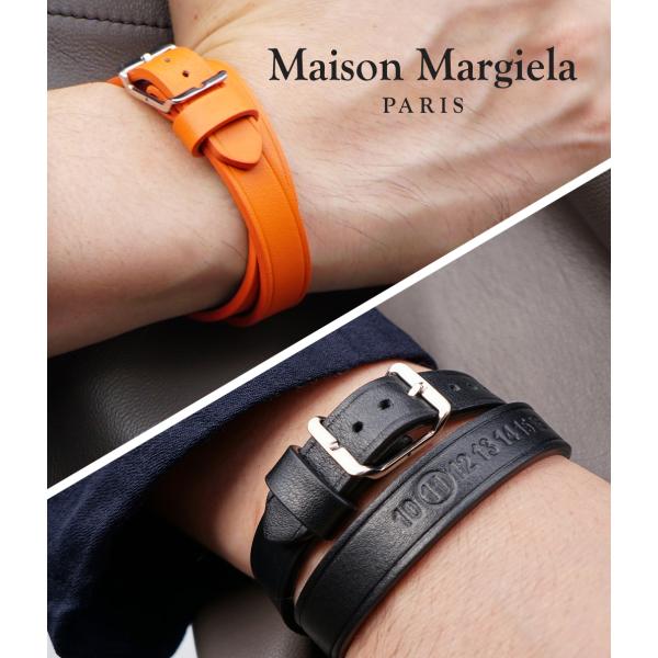 マルタンマルジェラ レザーブレスレット　margiela Maison Margiela レザー ブレスレット メゾンマルジェラ