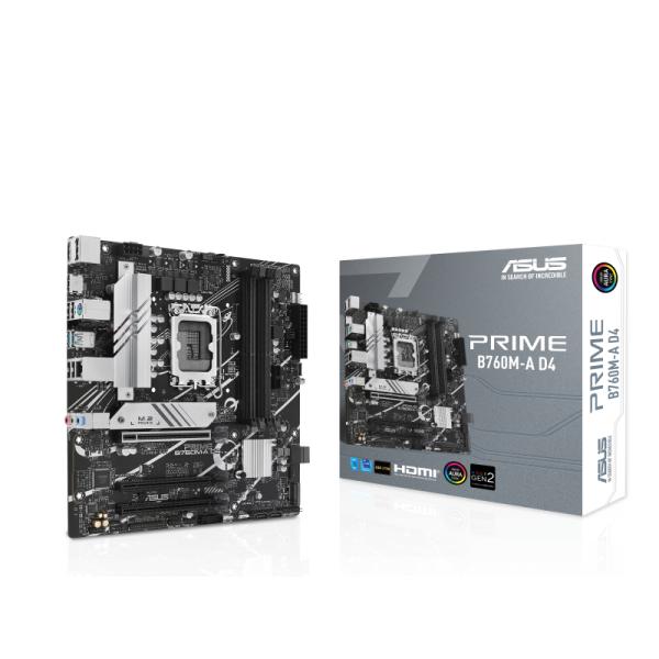 ASUS PRIME B760M-A D4 LGA1700対応 intel B760チップセット搭載 