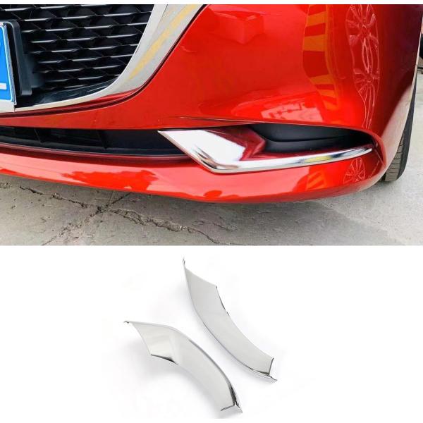 新型 マツダ3 セダン BP系 2019.06~ 専用フロントフォグ ランプ ガーニッシュ ベゼル カバーMazda3 Sedan 専用 設計 (下部)外装 パ