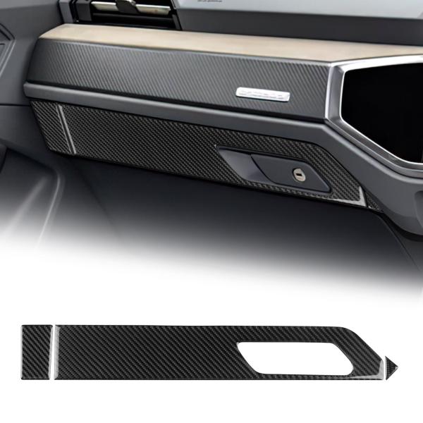 アウディ Q3 2代目 F3 2019年~2025年 専用 アクセサリー カーボンファイバー 内装 カスタム パーツ カー助手席側ツールボックススイッチトリムス