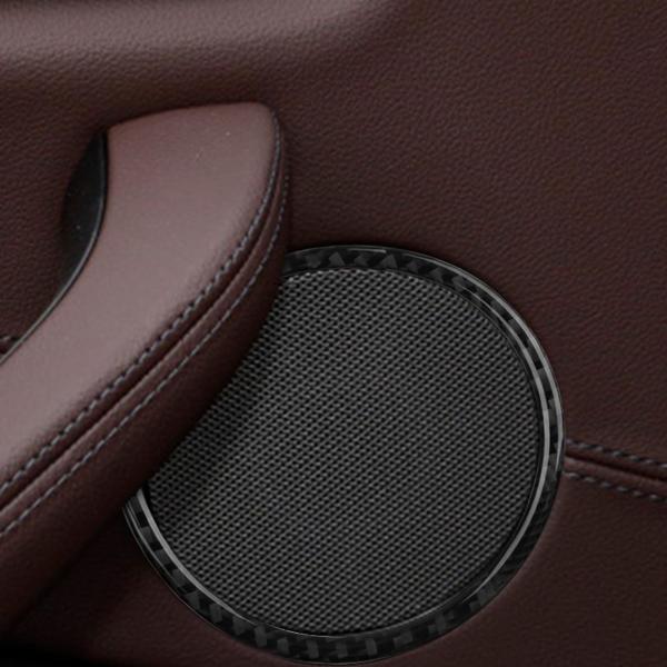 BMWX3 G01 3代目 / BMWX4 G02 2代目 専用 アクセサリー カーボンファイバー 内装 カスタム パーツ カードアオーディオスピーカーリングス