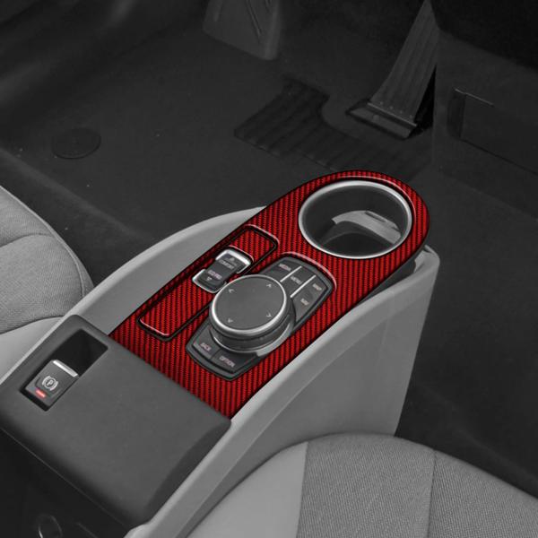 BMW i3 2013-2022 専用 アクセサリー カーボンファイバー 内装 パーツ カーマルチメディアボタンパネルカバー ガーニッシュ 車種専用 カッコいい