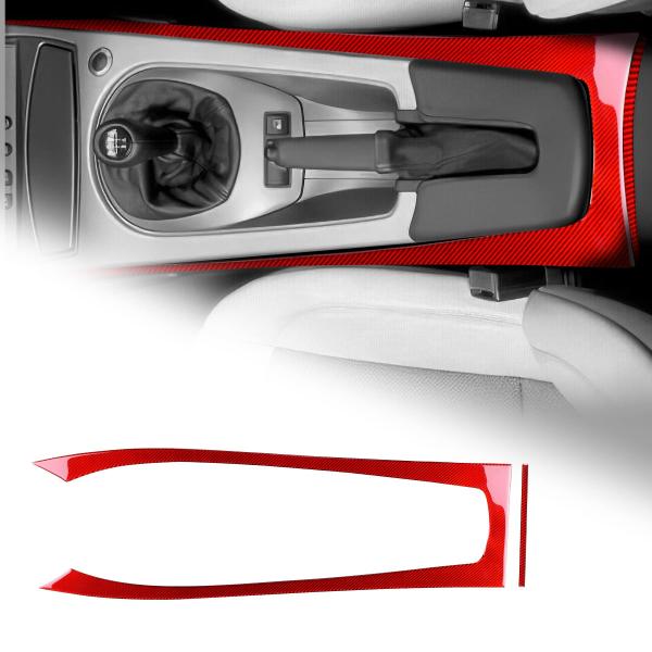 BMW Z4 E85 E86 2003-2008専用 アクセサリー リアルカーボンファイバー製 カーギアシフトノブパネルトリム おしゃれ カスタム 内装パーツ 