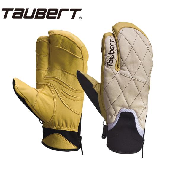 【 MADE IN JAPAN 】 トーバート スポーツ スキー グローブ 牛革 保温性 フィンガースリーレザー クリーム / ナチュラル FINGER3-LE TAUBERT 日本生産
