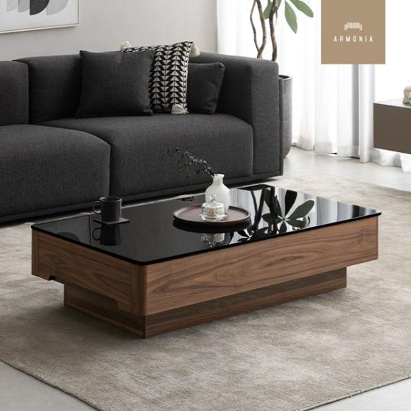 ARMONIA（アルモニア） センターテーブル ガラステーブル 1200 木製