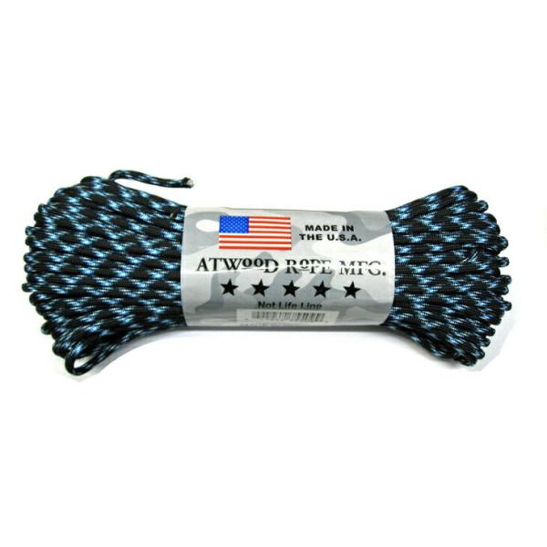 丈夫 高品質 アトウッド ロープ/ATWOOD ROPE MFG ライトニング 7Strand パラシュートコード/パラコード 30M 耐加重250Kg キャンプなどに