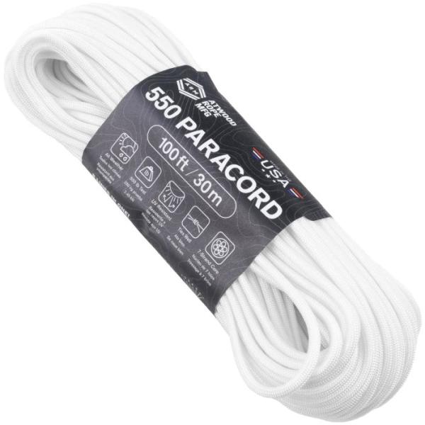 アトウッド ロープ ATWOOD ROPE MFG ホワイト 白 7Strand パラシュートコード パラコード 30M 耐加重250Kg  キャンプなどに :atwh100:アームズギア ヤフー店 - 通販 - Yahoo!ショッピング