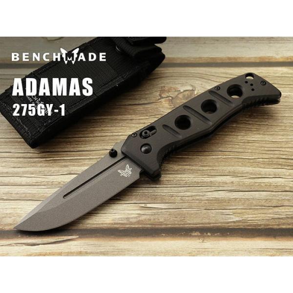 爆買 ベンチメイド 275GY-1 アダマス グレイ-ブラック 折り畳みナイフ ,BENCHMADE Adamas GRAY coating【日本正規品】