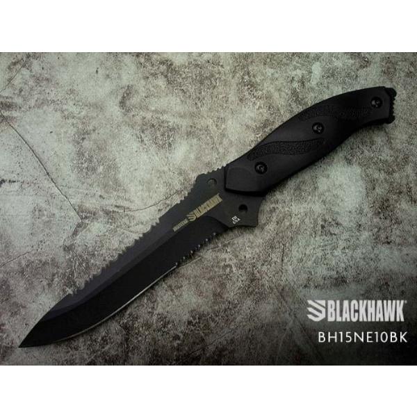 ブラックホーク  BH15NE10BK ナイトエッジ フィクスドナイフ 直波コンビ刃 Blackhawk Nightedge Fixed Blade Knife BLACKHAWK
