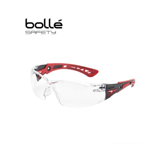 ボレー Bolle RUSH ラッシュ プラスセーフティグラス クリア レッドフレーム 1662301A