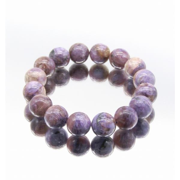 高品質チャロアイトブレスレット 約13mm ② チャロアイト ブレスレット ｜天然石通販の4976堂