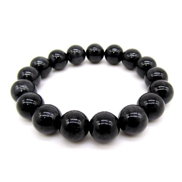 GEMMAOVE ブラックジェイド ブレスレット【12コマ】 arnavgems_y371