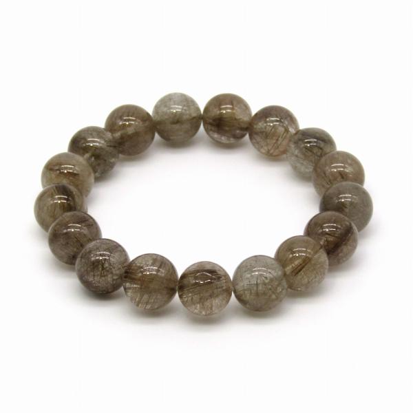 シルバールチルクォーツ ブレスレット 約12mm : アラナヴ ジェムス
