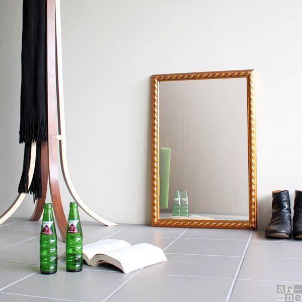 壁掛け鏡 姿見 鏡 日本製 壁掛けミラー おしゃれ ミラー 壁掛け アンティーク ゴールド ウォールミラー ミラー 姿見 日本製 0000a024 ソファ家具通販 Arne Style