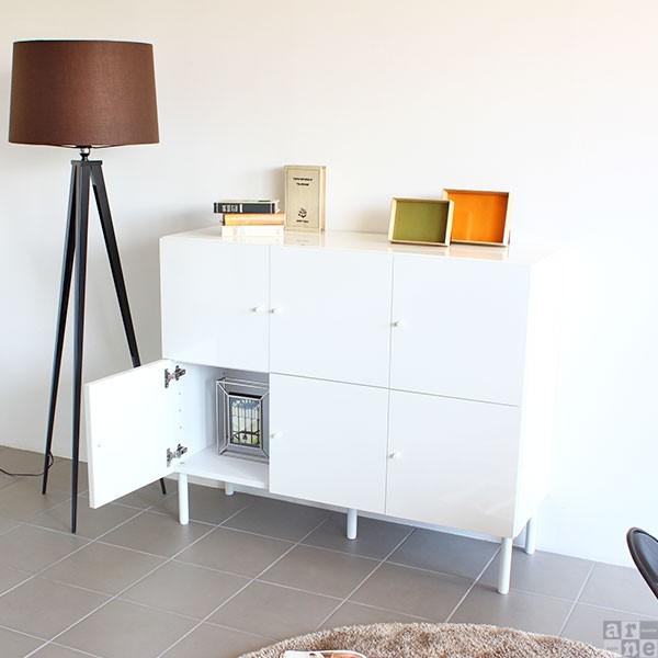 白 リビングボード おしゃれ サイドボード 幅1 キャビネット 収納 ホワイト 幅1 収納 扉 おしゃれ 白家具 リビング 奥行40cm 0000a 家具通販 アーネインテリア