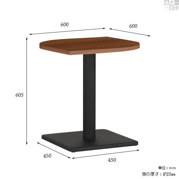 カフェテーブル 高さ60cm 1本脚 おしゃれ コーヒーテーブル 北欧 ダイニングテーブル 低め サイドテーブル 食事 60 白