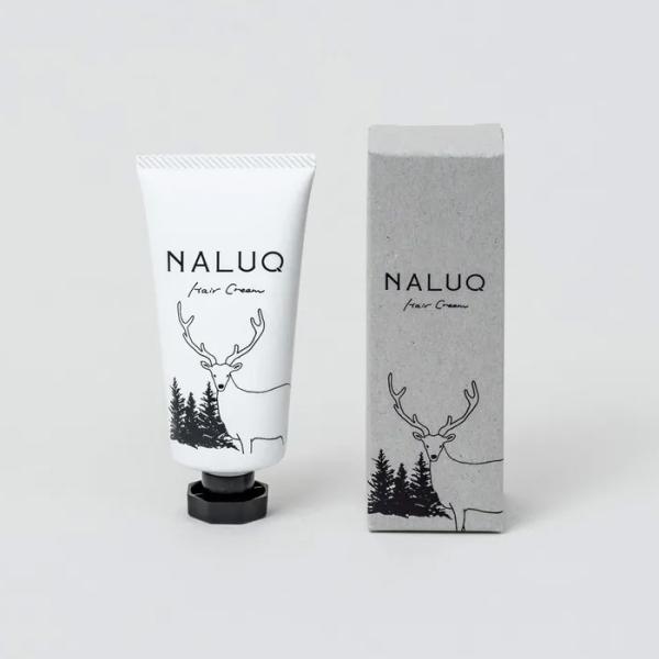 ナルーク ヘアクリーム 55g ／ NALUQ 北海道 森の香り 天然樹脂配合 保湿 髪 スタイリング ストレート ウェーブ フプの森