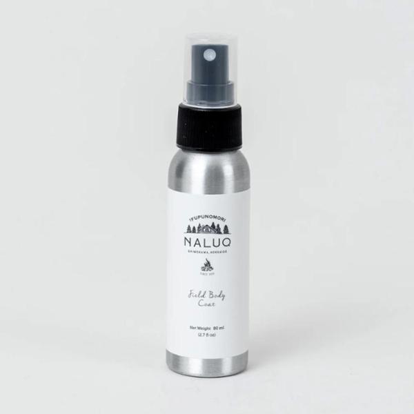 ナルーク フィールドボディーコート 80ml ／ NALUQ 北海道 森の香り ディート不使用 和薄荷配合 キャンプ ゴルフ べとつかない 虫よけ 虫除け フプの森