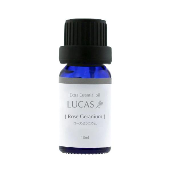 LUCAS ルカス ローズゼラニウム エッセンシャルオイル 10ml ／ ホルモンバランス エイジングケア 心の安静 精油 天然成分100% アロマテラピー フランス産