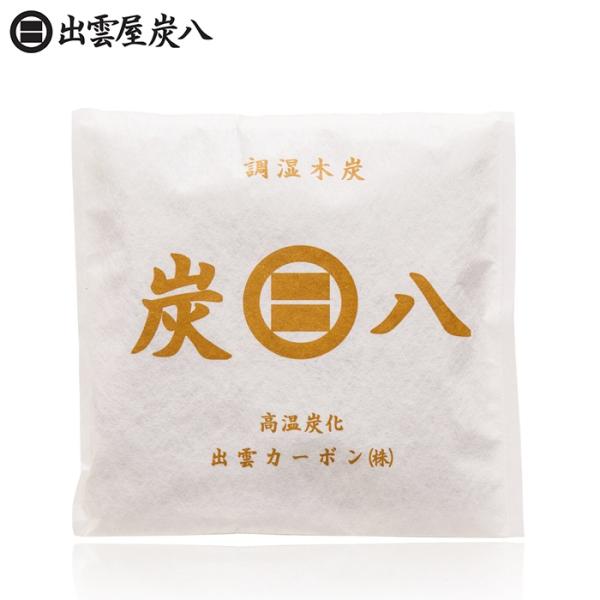 出雲屋 炭八 スマート小袋 ／ 単品 19cm×19cm 約40g 木炭 除湿 調湿 湿気 脱臭 消臭剤 バッグ 押し入れ タンス クローゼット 繰り返し使える 出雲カーボン