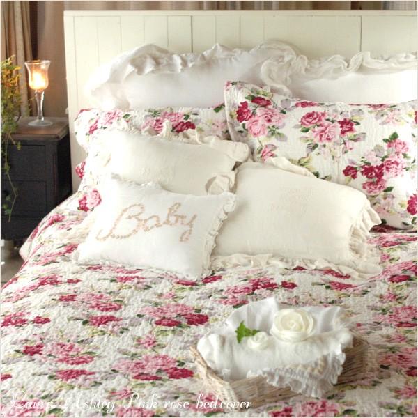 ベッドカバー おしゃれ ダブル クイーン 3点セット ローラアシュレイ ピンクローズ ベッドキルト 花柄 ベッドスプレッド Buyee Buyee 日本の通販商品 オークションの代理入札 代理購入