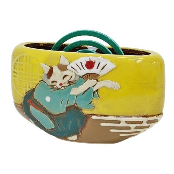 陶器の蚊遣り 祝いネコ 蚊遣り器 蚊取り線香ホルダー 縦型 縦置き 陶器 インテリア インテリア雑貨 収納 殺虫 虫よけ 猫 Ce Mo Ic Aromdee 通販 Yahoo ショッピング