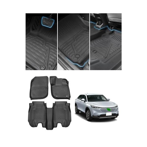 真っ白な杉屋 ホンダ 新型ヴェゼル rv系 フロアマット 3点セット