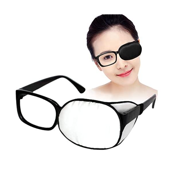 色：ホワイト眼帯 メガネ用 両目兼用 シルク：メガネや目の周りに圧力がかかりにくい右目と左目の両目使える眼帯 眼鏡になります。シルク素材なので、手触りが良く軽量かつ通気性にも優れ、長時間着用しても負担になりにくいメガネカバーになっております...