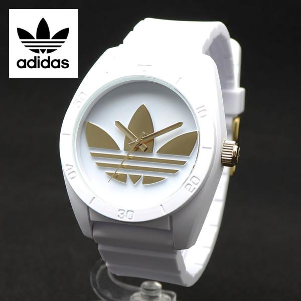 Adidas アディダス 腕時計 ホワイト 白色 イエローゴールド 金色 サンティアゴ Adh2917 ミドルサイズ ボーイズ Buyee Buyee Japanese Proxy Service Buy From Japan Bot Online