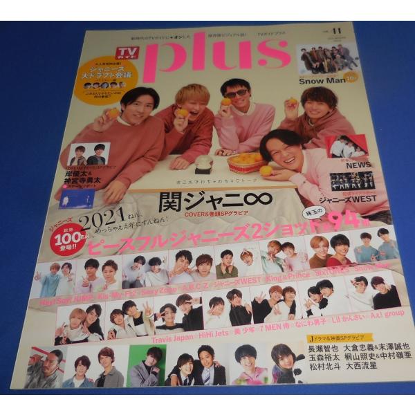 TVガイドplus 2021/vol.41 関ジャニ∞/Snow Man 10P掲載/ジャニーズWEST/岸優太＆神宮寺勇太/NEWS/大西流星/松村北斗