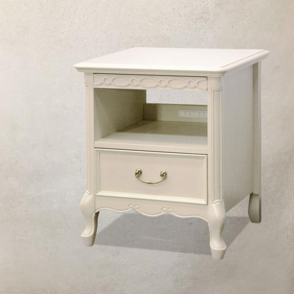 ナイトテーブル オープンチェスト フルールwh ホワイトウォッシュ系 マホガニー アンティーク クラシック 白家具 東海家具 131 Fl Nt40 輸入家具 Arrivo 通販 Yahoo ショッピング
