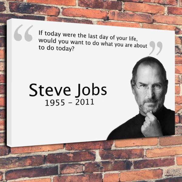 スティーブ・ジョブズ 英字 名言 高級 キャンバス パネル アート